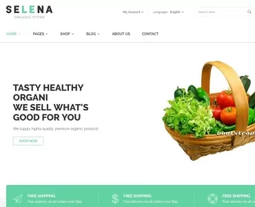 Bootstrap水果蔬菜农产品购物网站模板